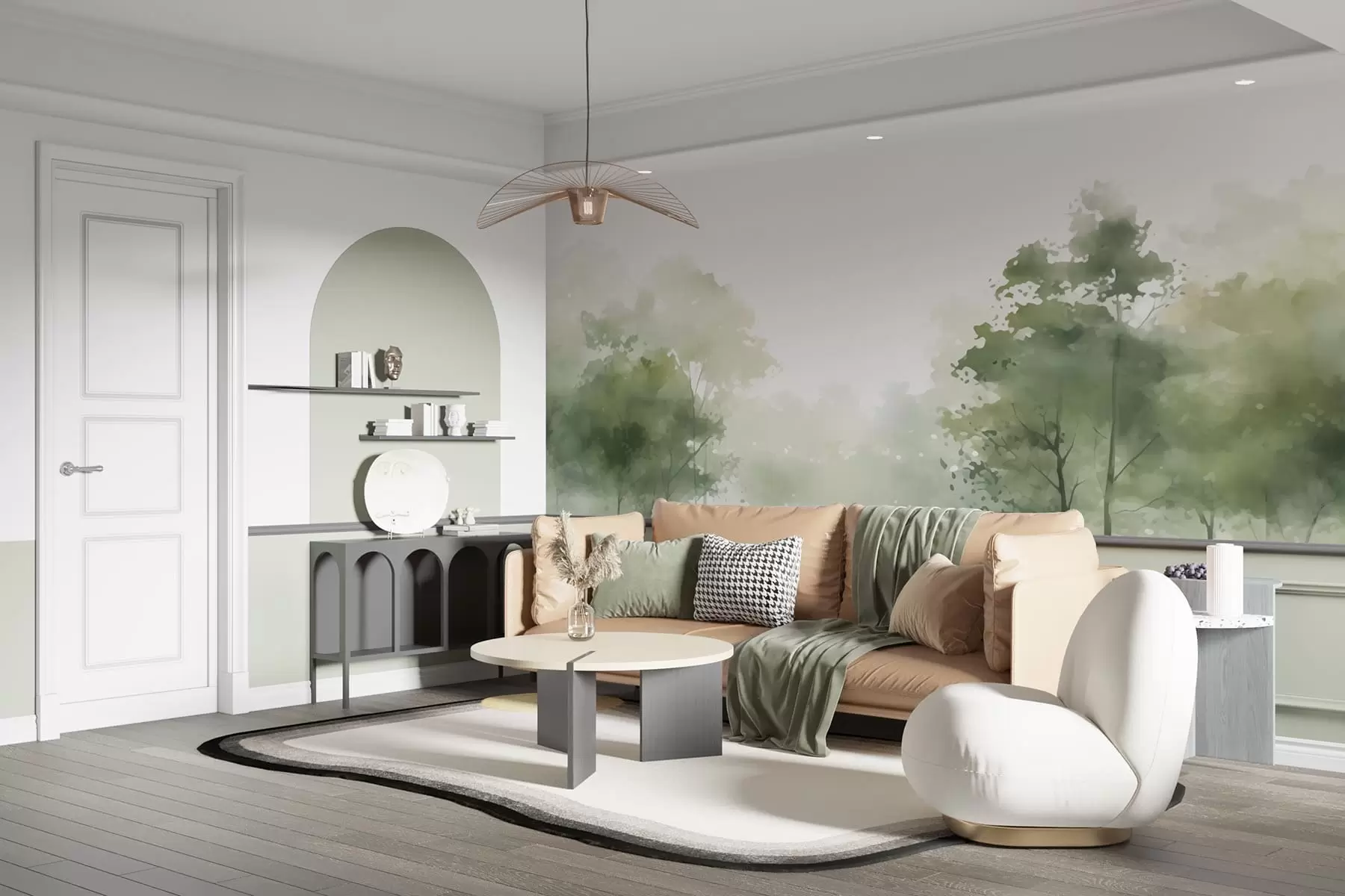 Шпалери Дерева, пейзаж w05081