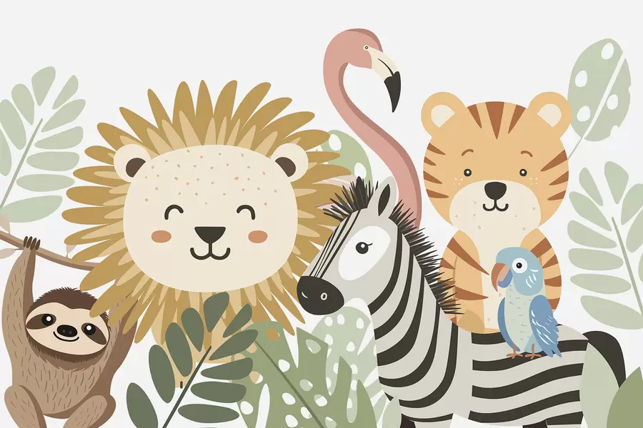 Шпалери Милі тропічні тварини w05164