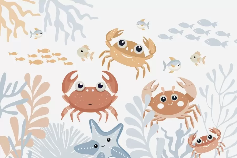 Шпалери Милі краби w05189