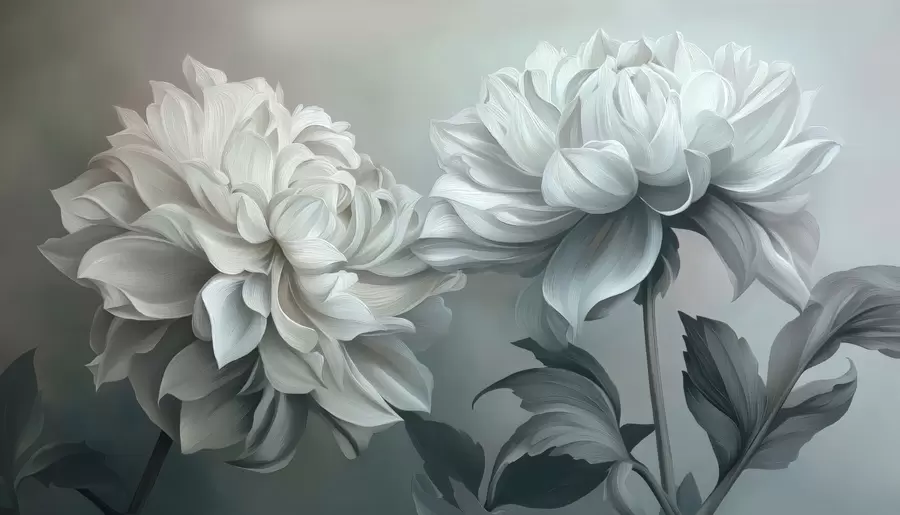 Шпалери Ранковий туман у квітах w05053