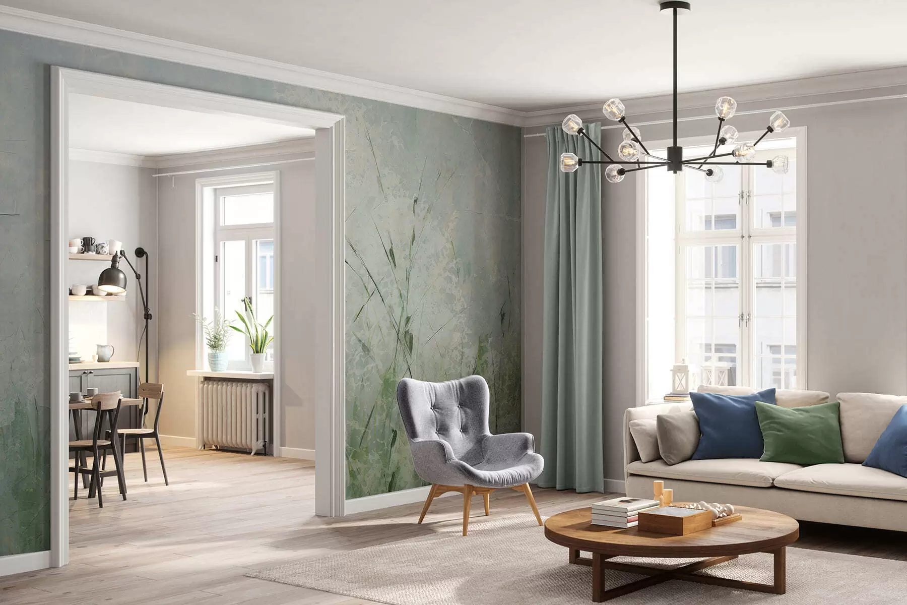 Шпалери Легкість трави w05176