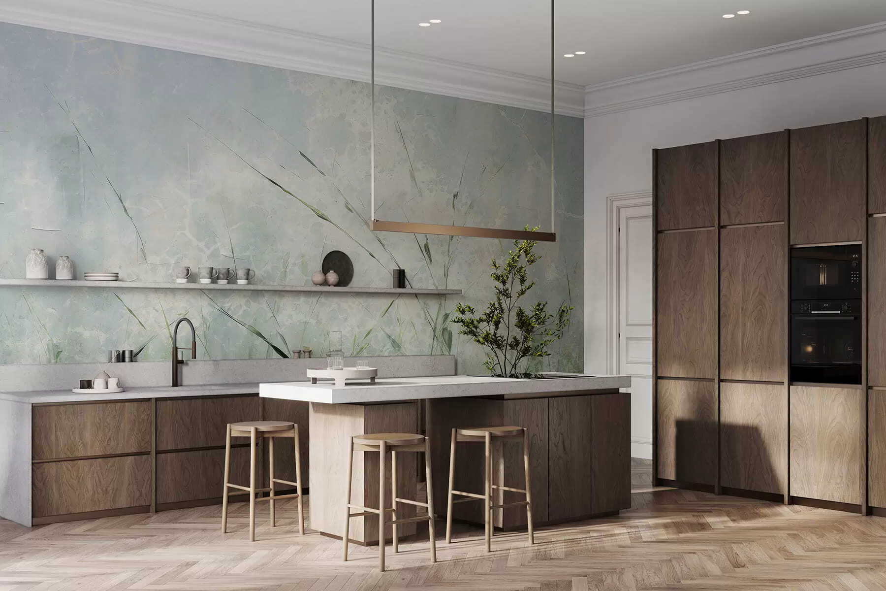 Шпалери Легкість трави w05176