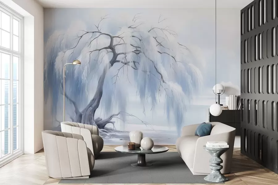 Шпалери Пишне розфарбоване дерево w05179