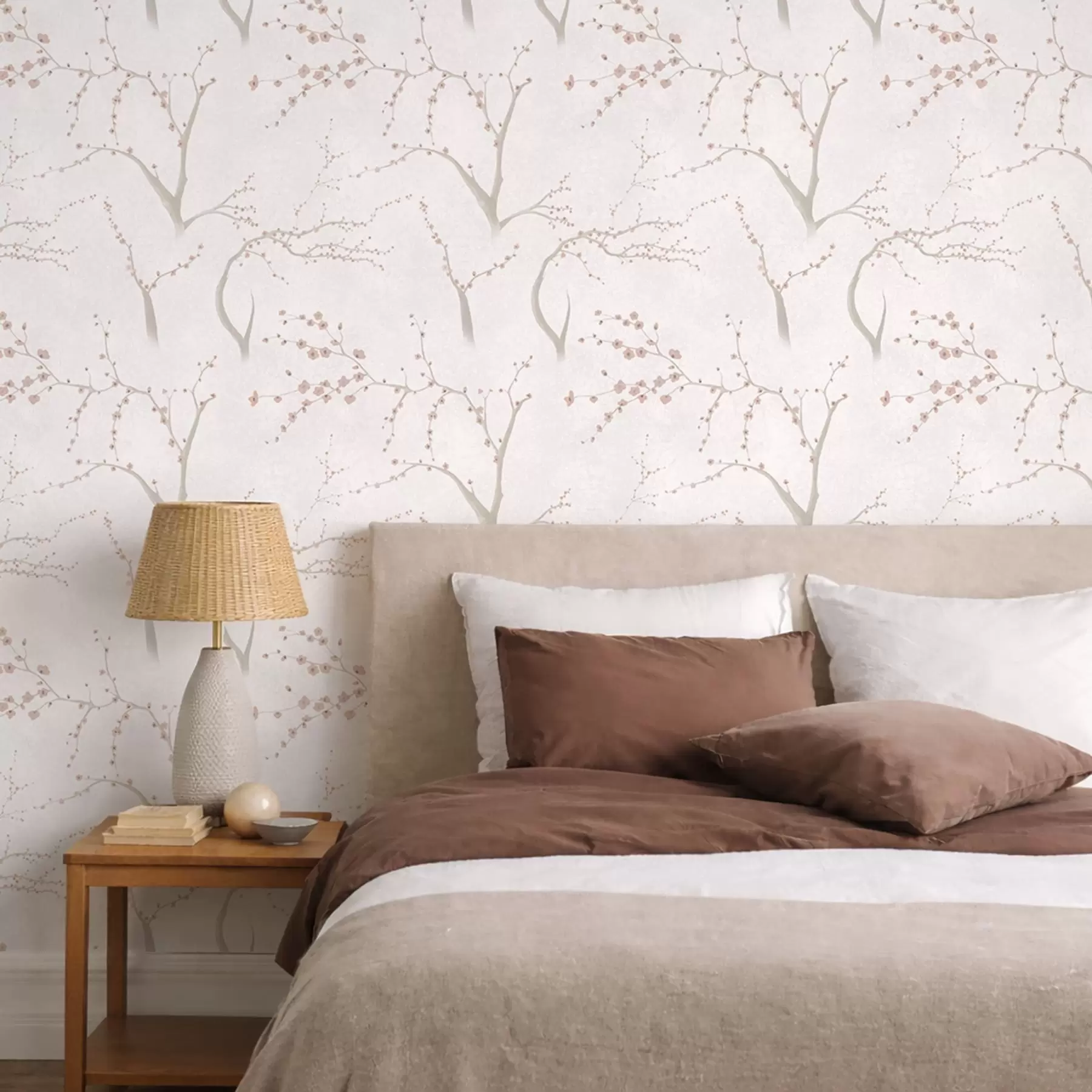 Шпалери Легкі гілки з рожевими квітами a01111v1