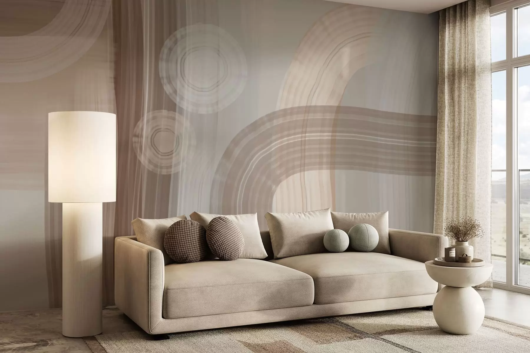 Шпалери сучасна абстракція широкі мазки пензлем w04876