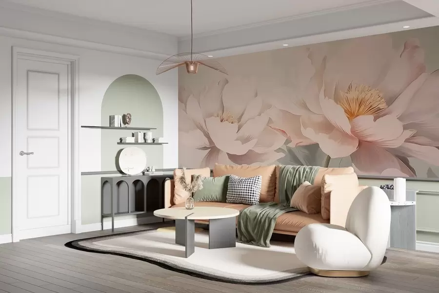 Шпалери Півонії. w05077