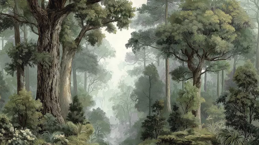 Шпалери Листяний ліс w05196