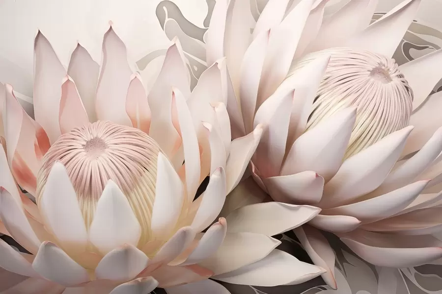 Шпалери Величезні квіти, протея w09692