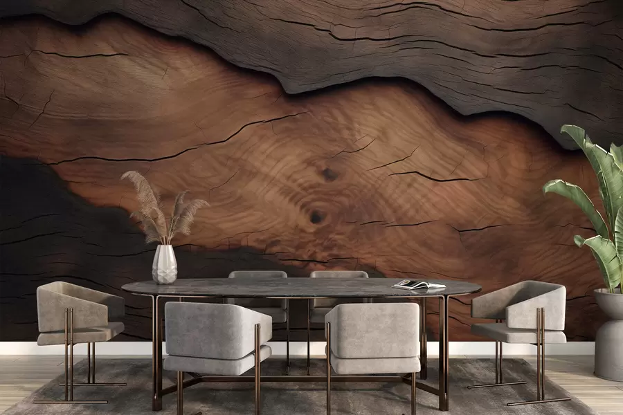 Шпалери Імітація кори дерева w09705