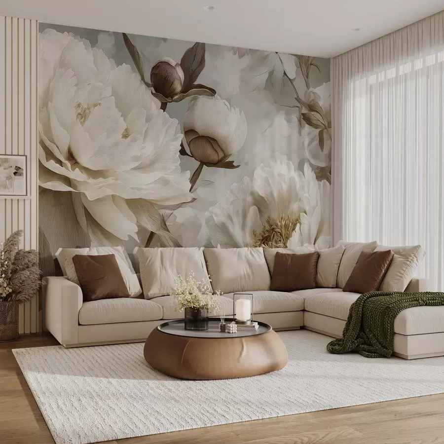 Шпалери Великі півонії w09689