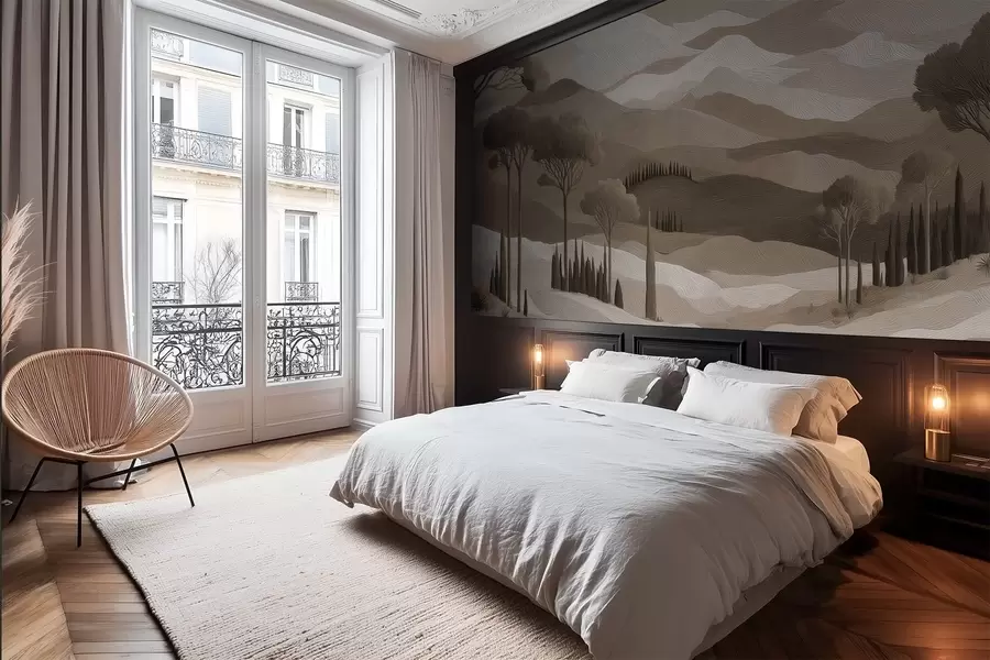 Шпалери Пейзаж у стилі олійного живопису w05258v1