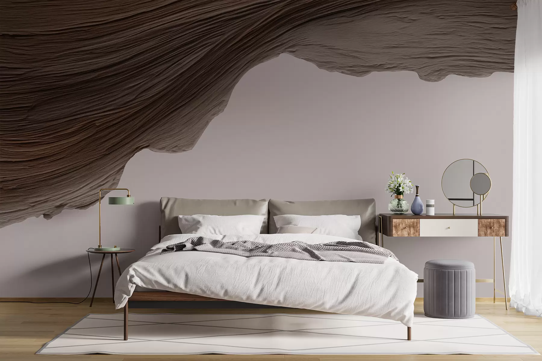 Шпалери Дерев'яний рельєф w05273