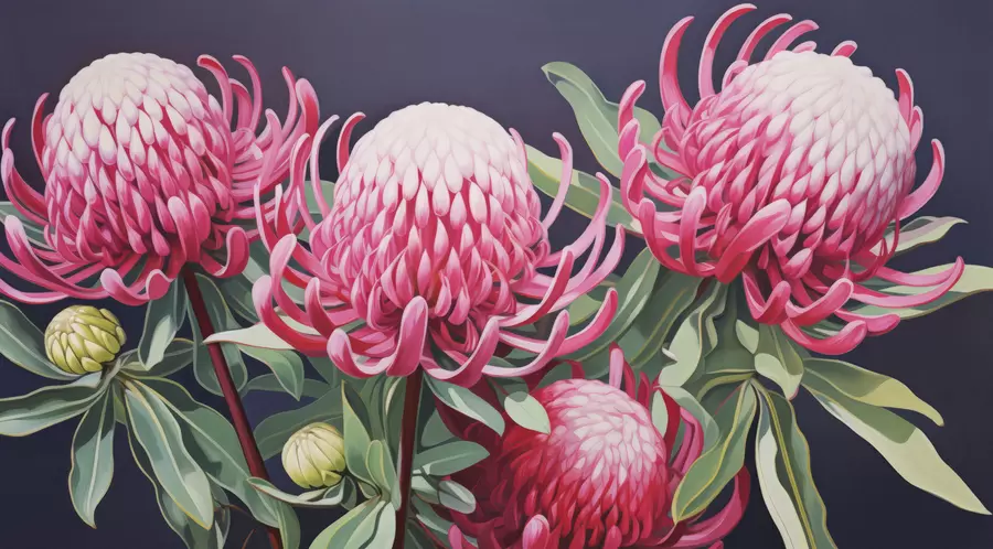 Шпалери Королівська протея w05308