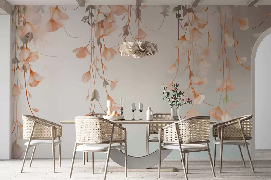 Шпалери Висячі квіткові гілки w05344