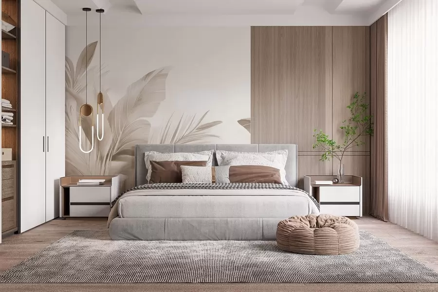 Шпалери Бананові листя, довге листя w05377