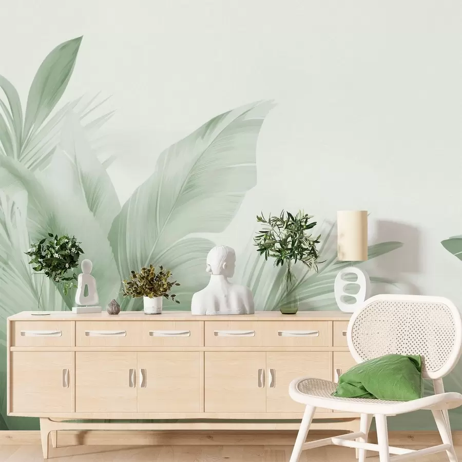 Шпалери Бананові листя, довге листя w05377v3