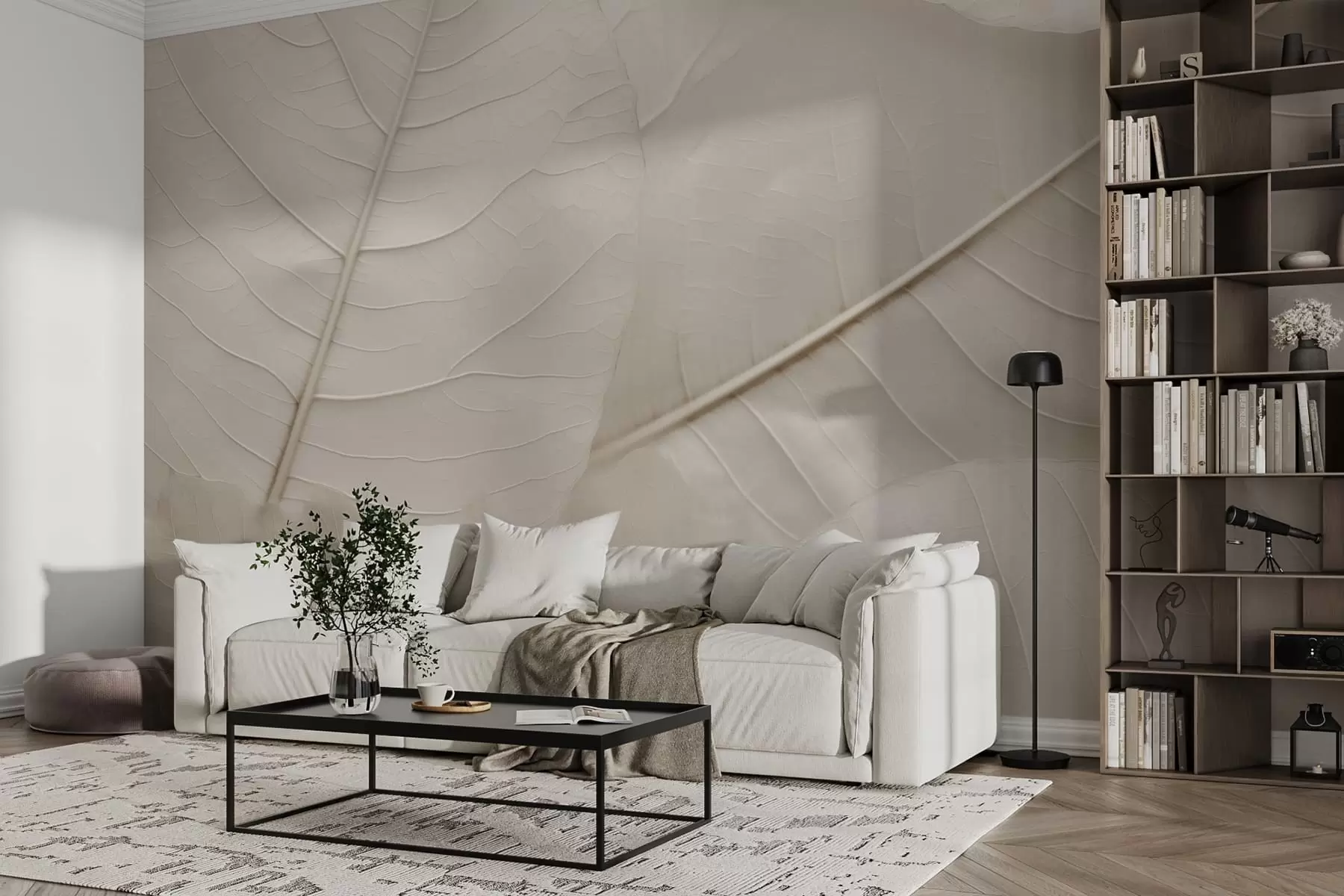 Шпалери Елегантне листя w05328