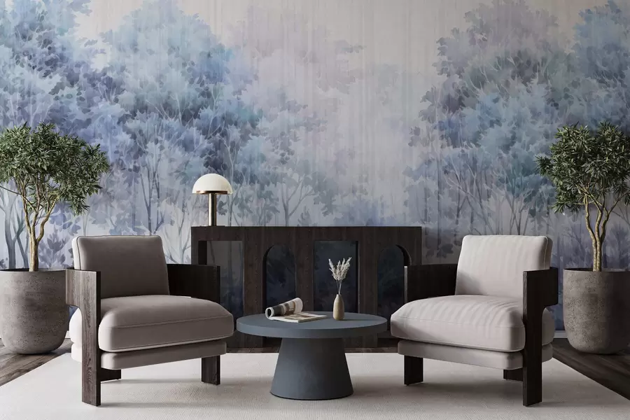 Шпалери Листяний ліс і лінії w05442v1