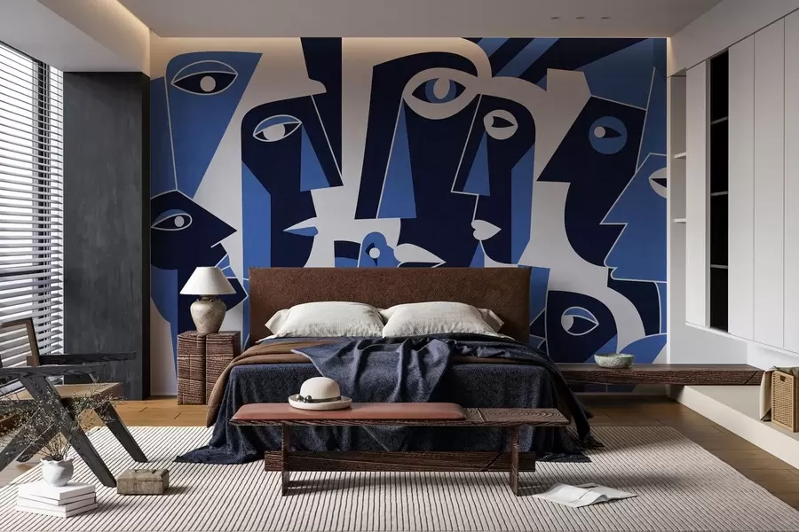 Шпалери Обличчя в африканському стилі w05446v1