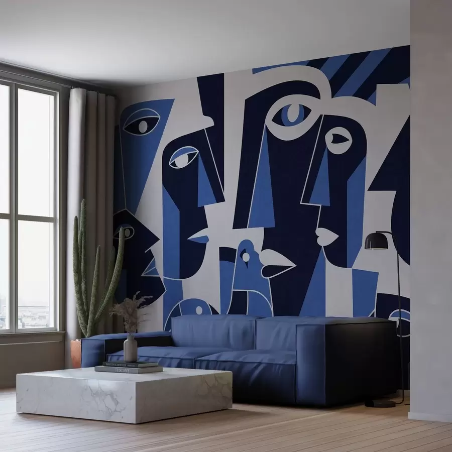 Шпалери Обличчя в африканському стилі w05446v1