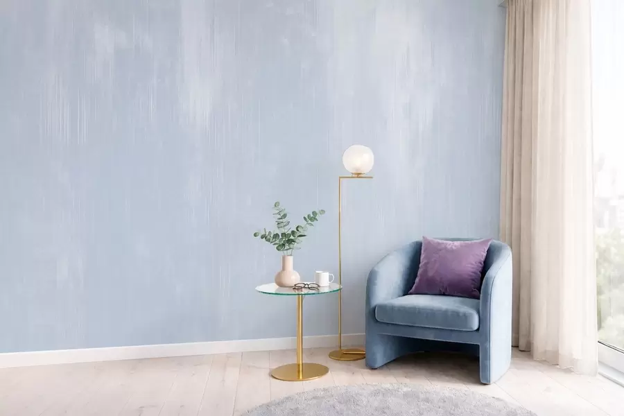 Шпалери Світло-блакитний фон із м'якою вертикальною текстурою w05121v1