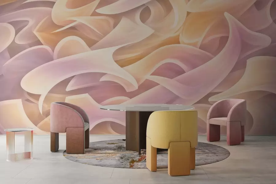 Шпалери Переплетені абстрактні лінії w05450