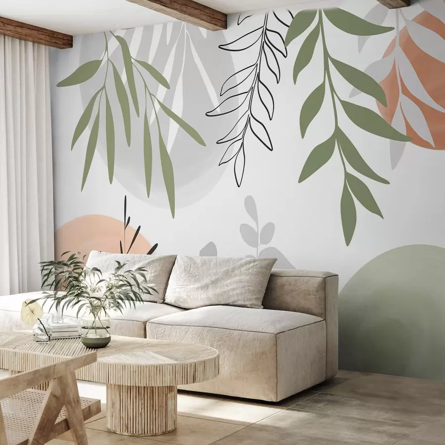 Шпалери Абстрактна рослинність w05506