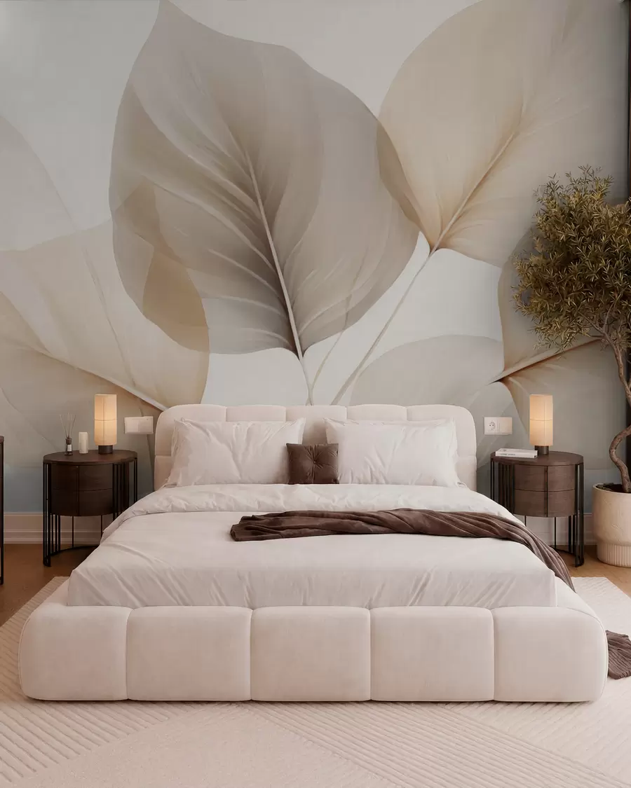 Шпалери Жилки листя w05108