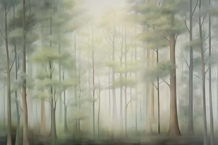Шпалери Абстрактний листяний ліс w05673