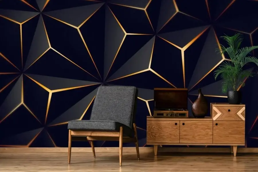 Шпалери Чорний трикутник u72104