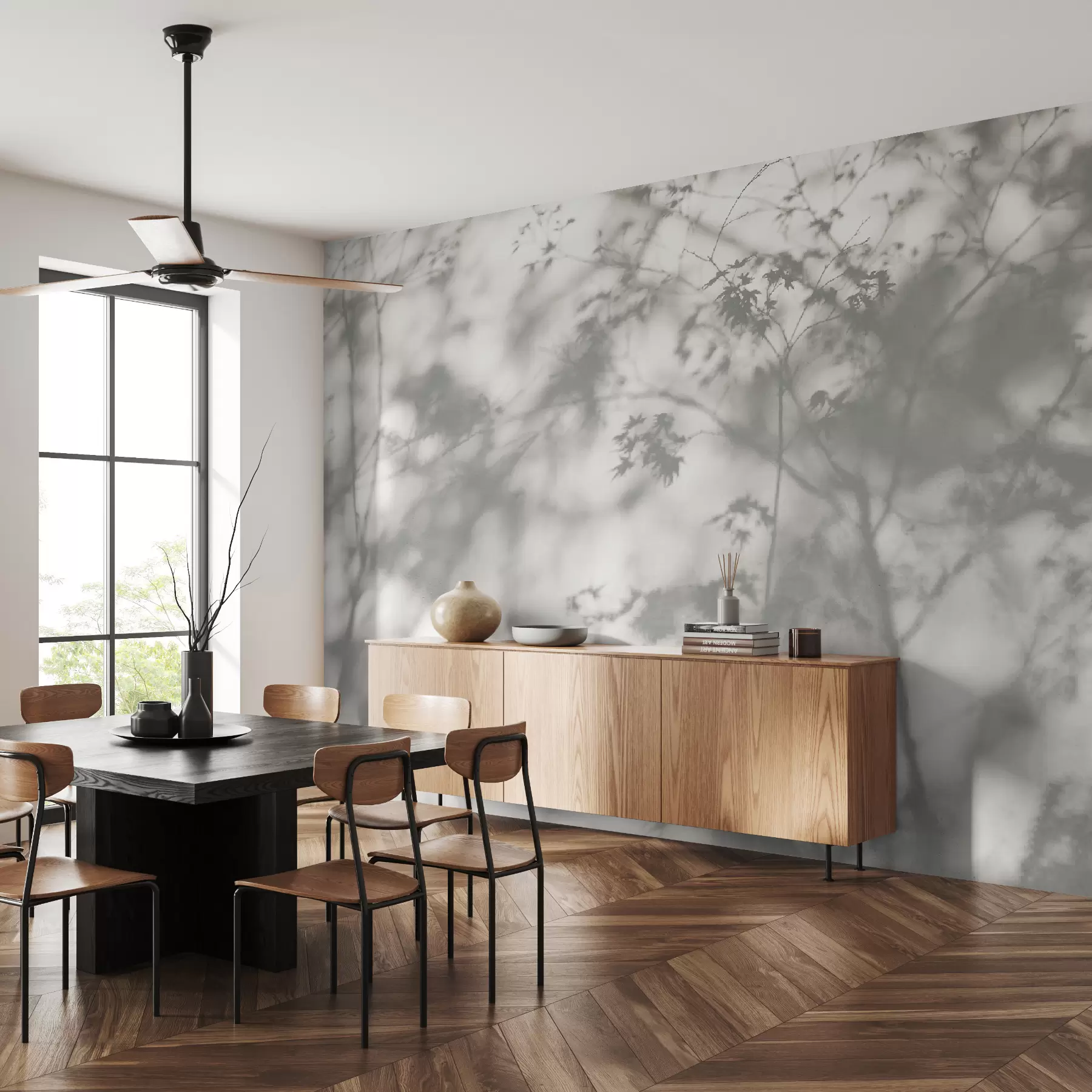 Шпалери Тінь на стіні u79829