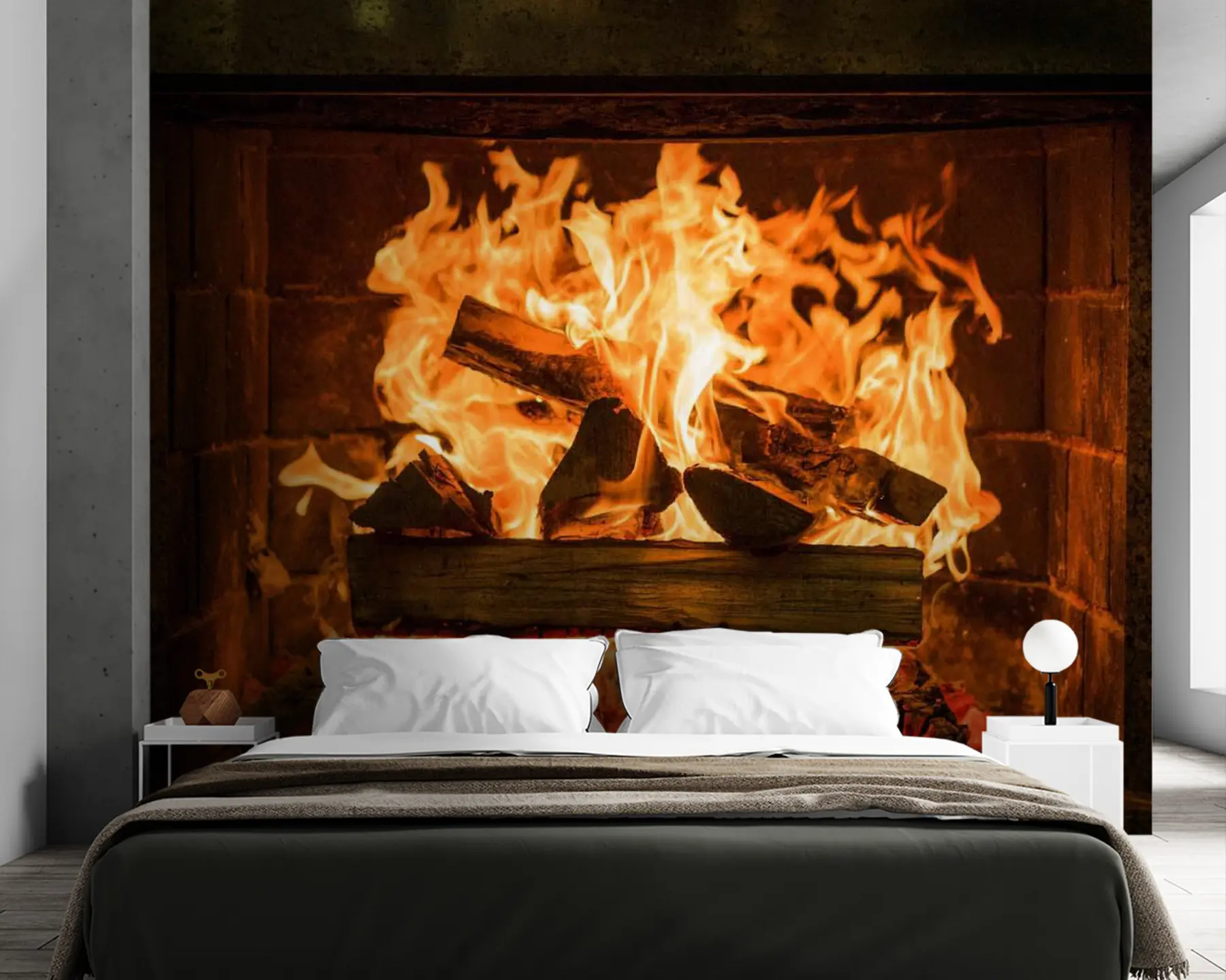 Шпалери Гранітний камін u56175