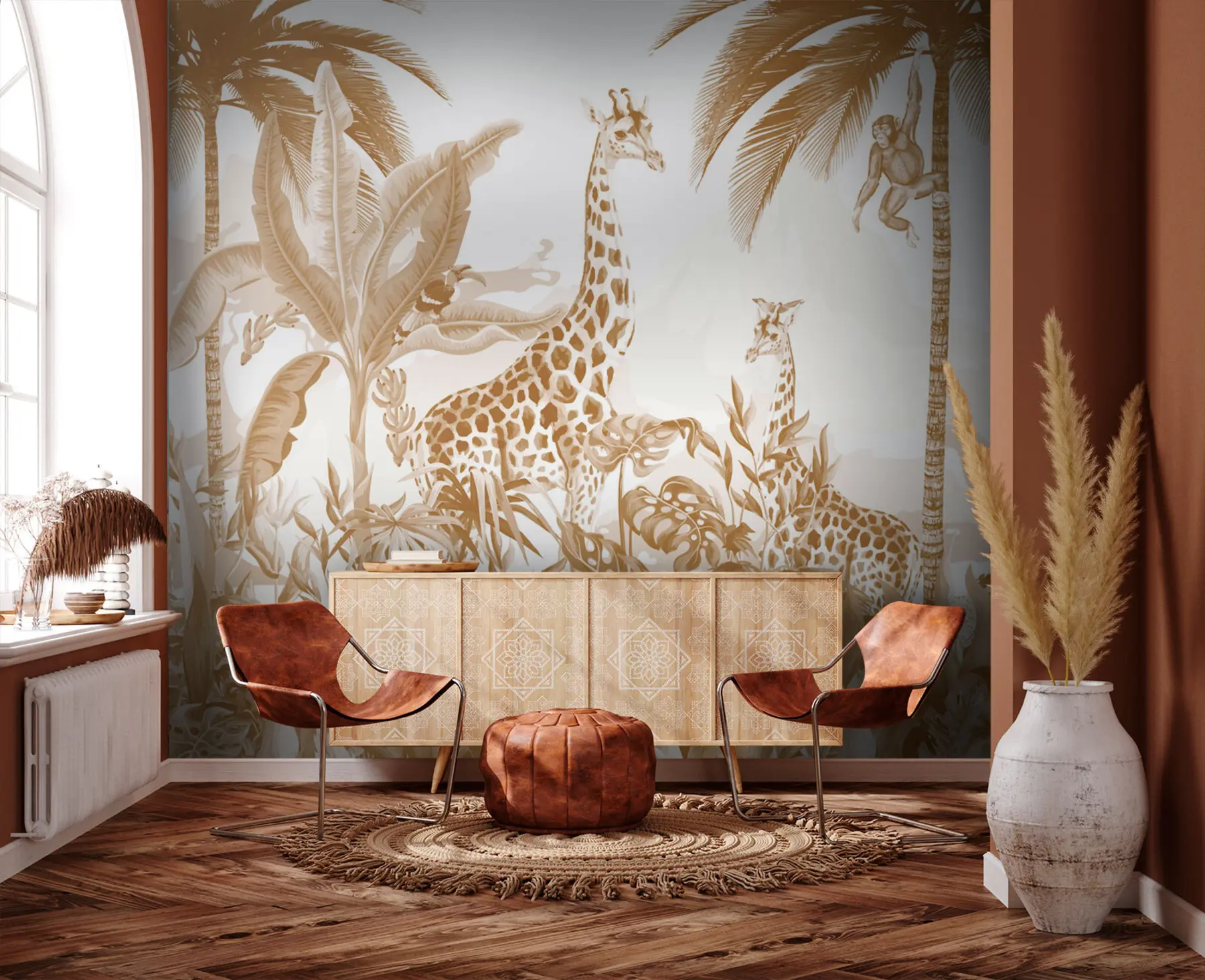 Шпалери Монохромне мистецтво Safari u73542