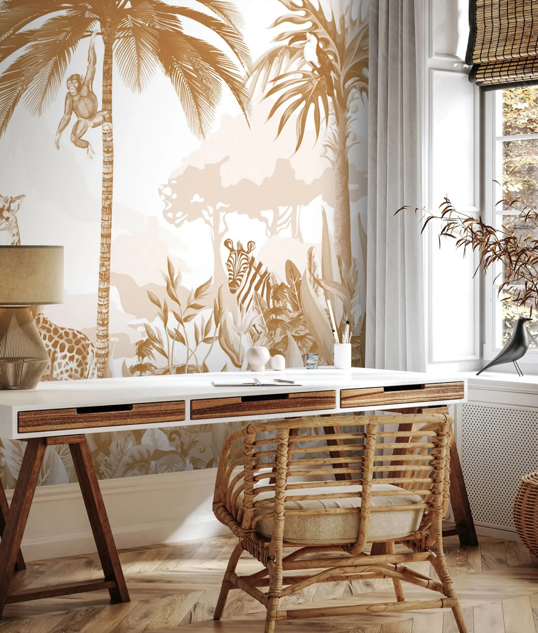 Шпалери Монохромне мистецтво Safari u73542