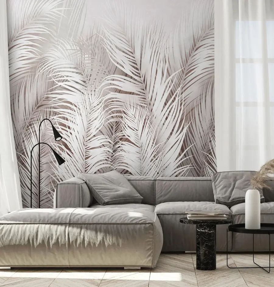 Шпалери Білі папороті u73821