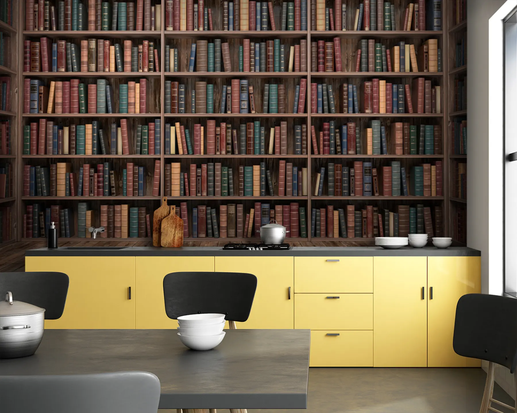 Шпалери Вражаюча бібліотека u93501