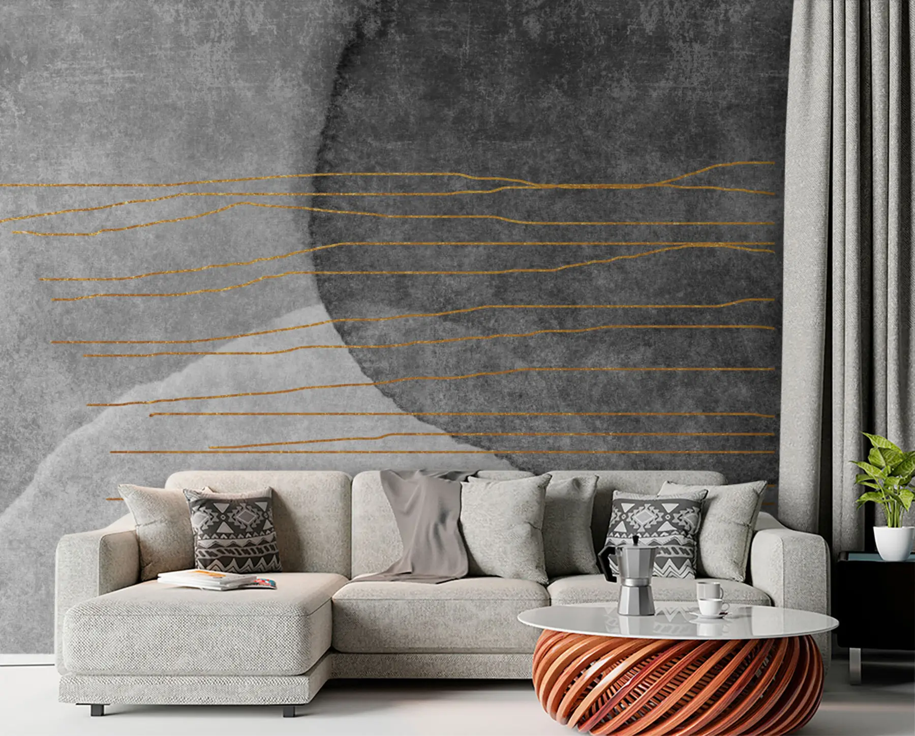 Шпалери Абстрактне мистецтво живопису олії u78579