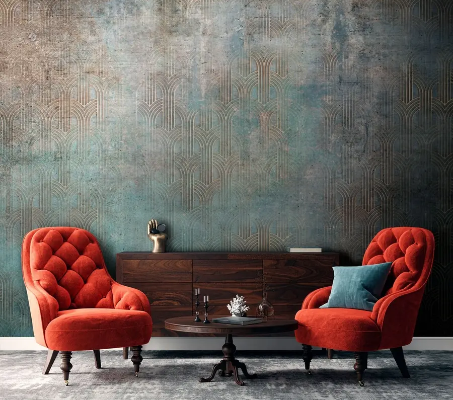 Шпалери Арочні візерунок на стіні гранж u73973