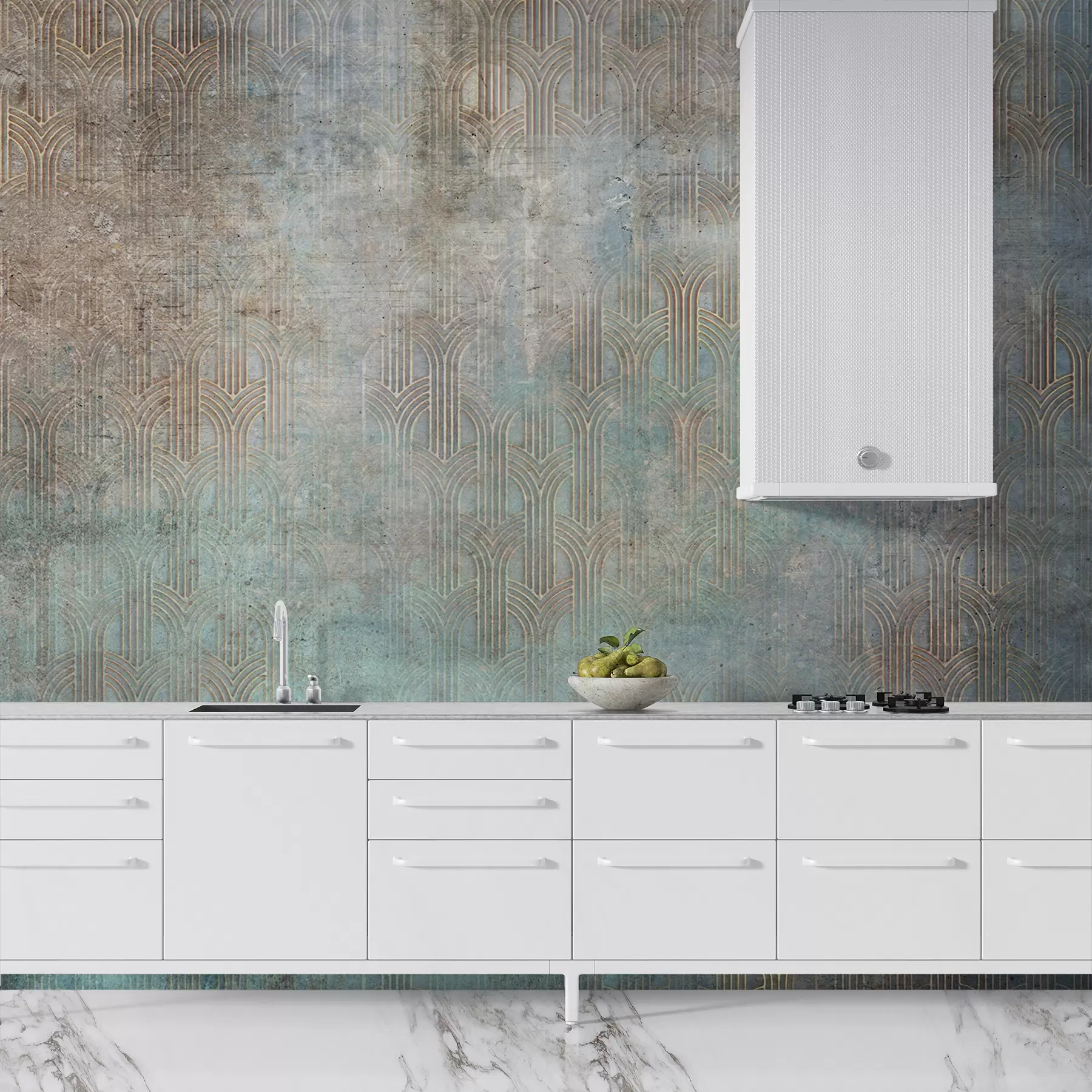 Шпалери Арочні візерунок на стіні гранж u73973