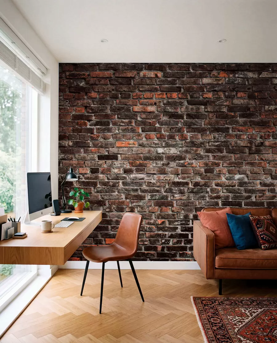 Шпалери Brick Black u74267