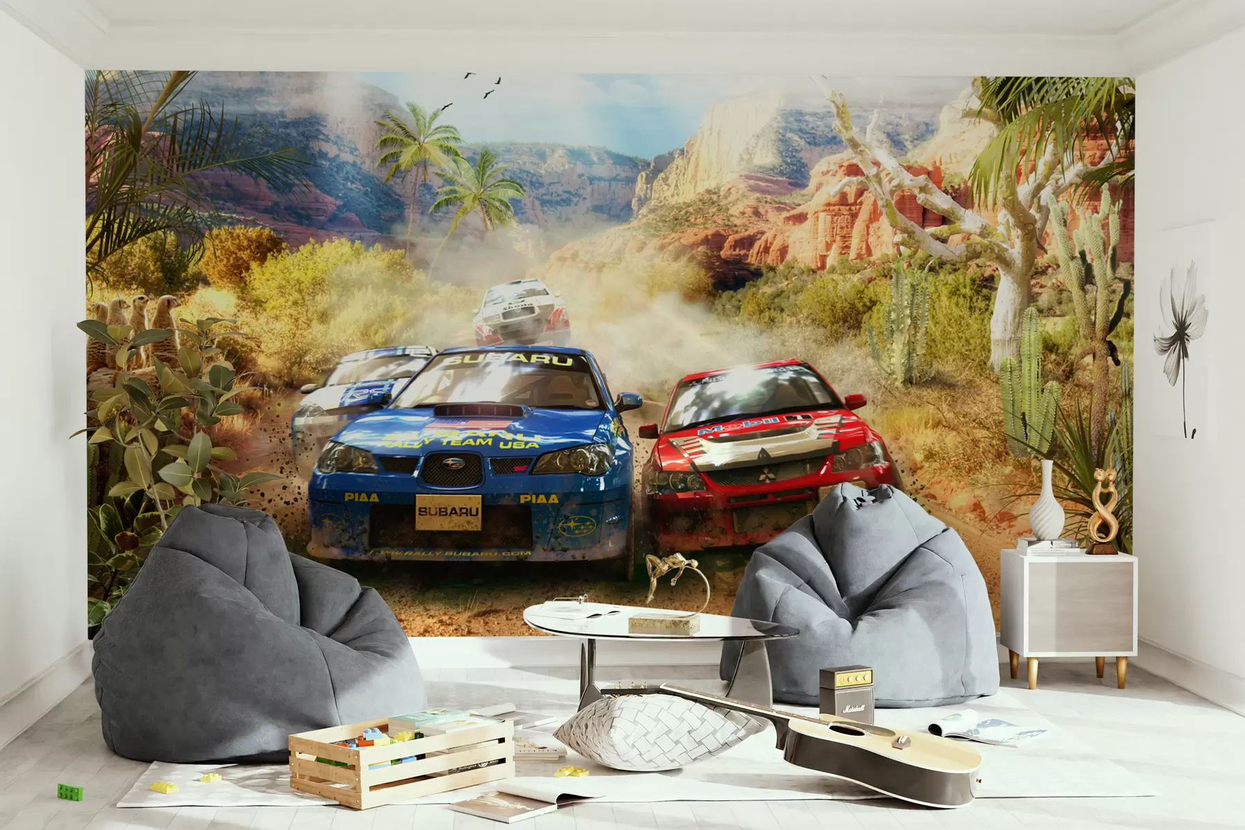 Шпалери Ралі в каньйоні u64438