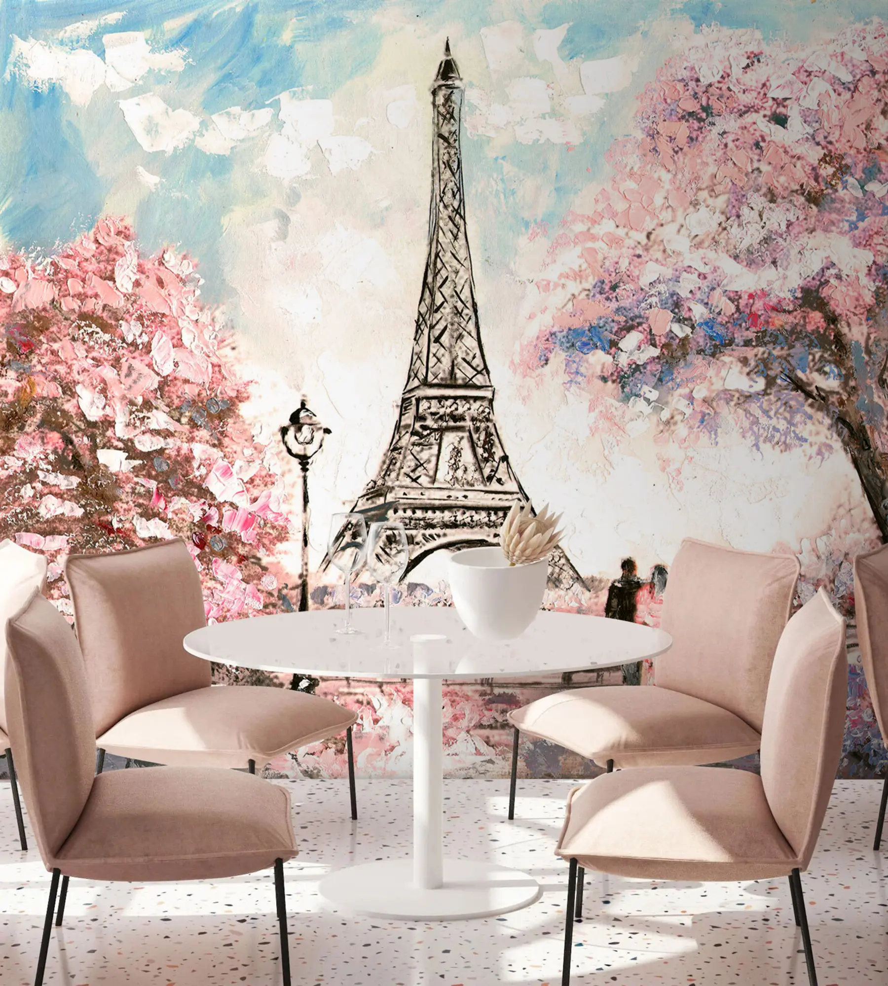 Шпалери Вулиця вигляд самого Парижа u74631