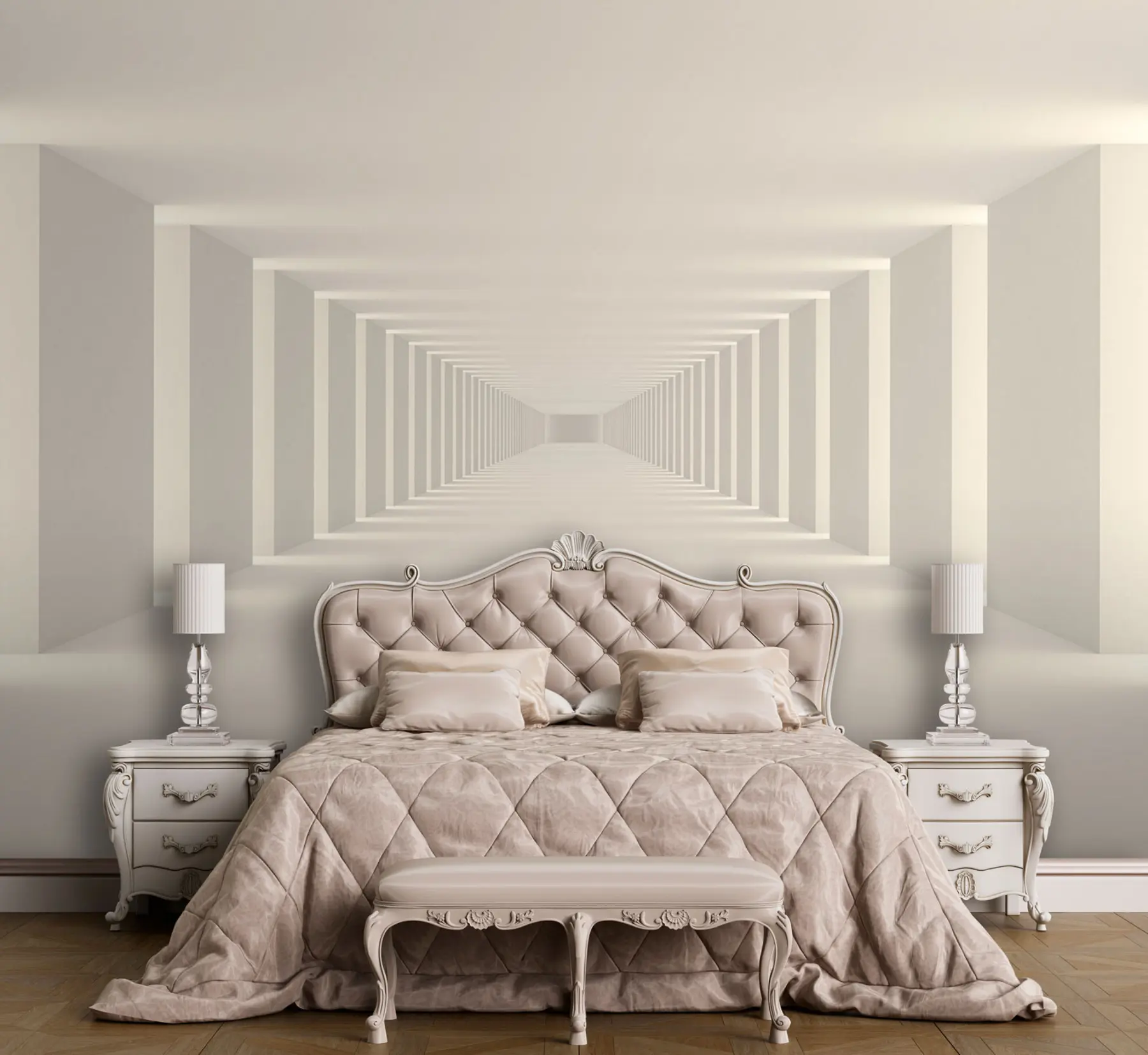 Шпалери Біла порожня світла кімната u95066