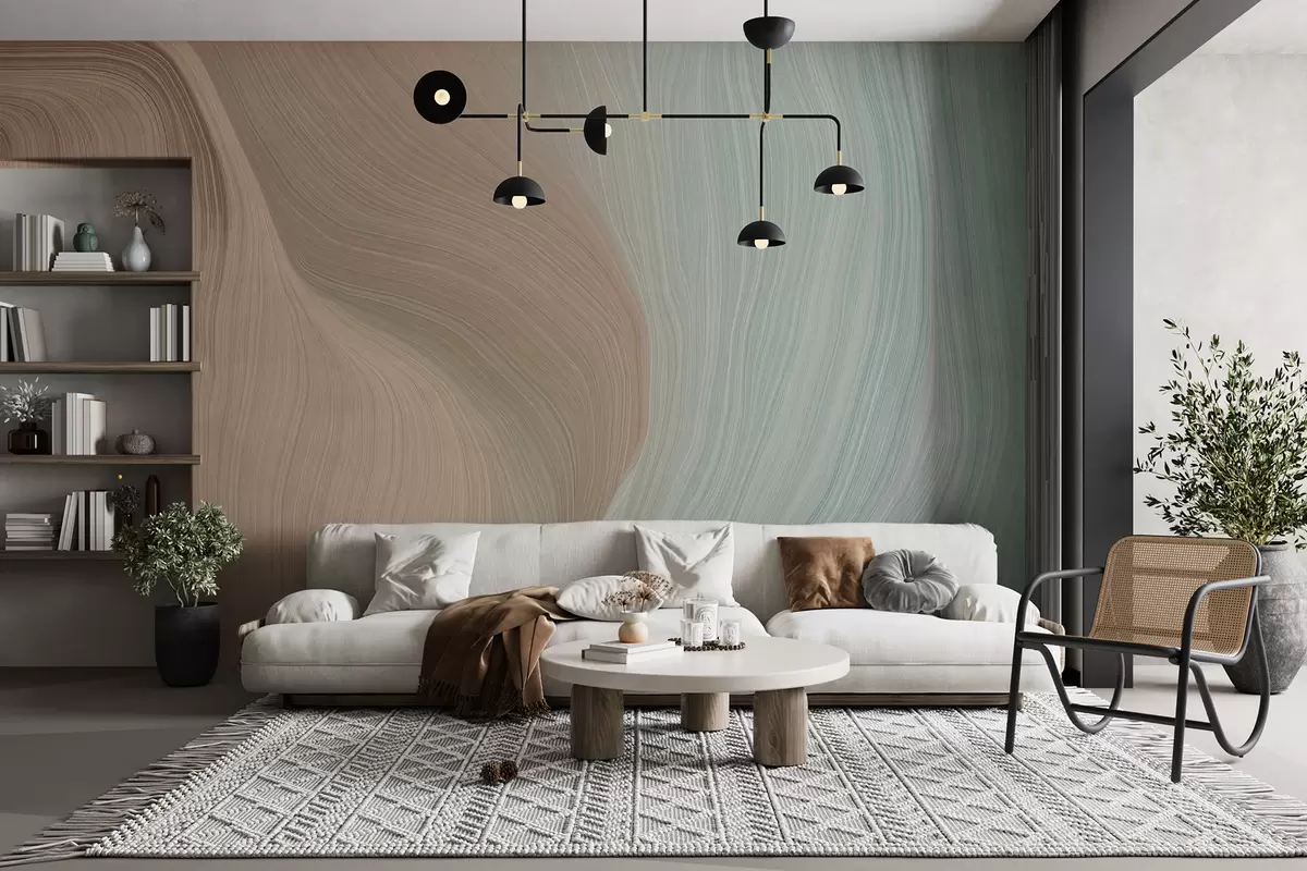 Шпалери Грифельно-сірі хвилі u96285