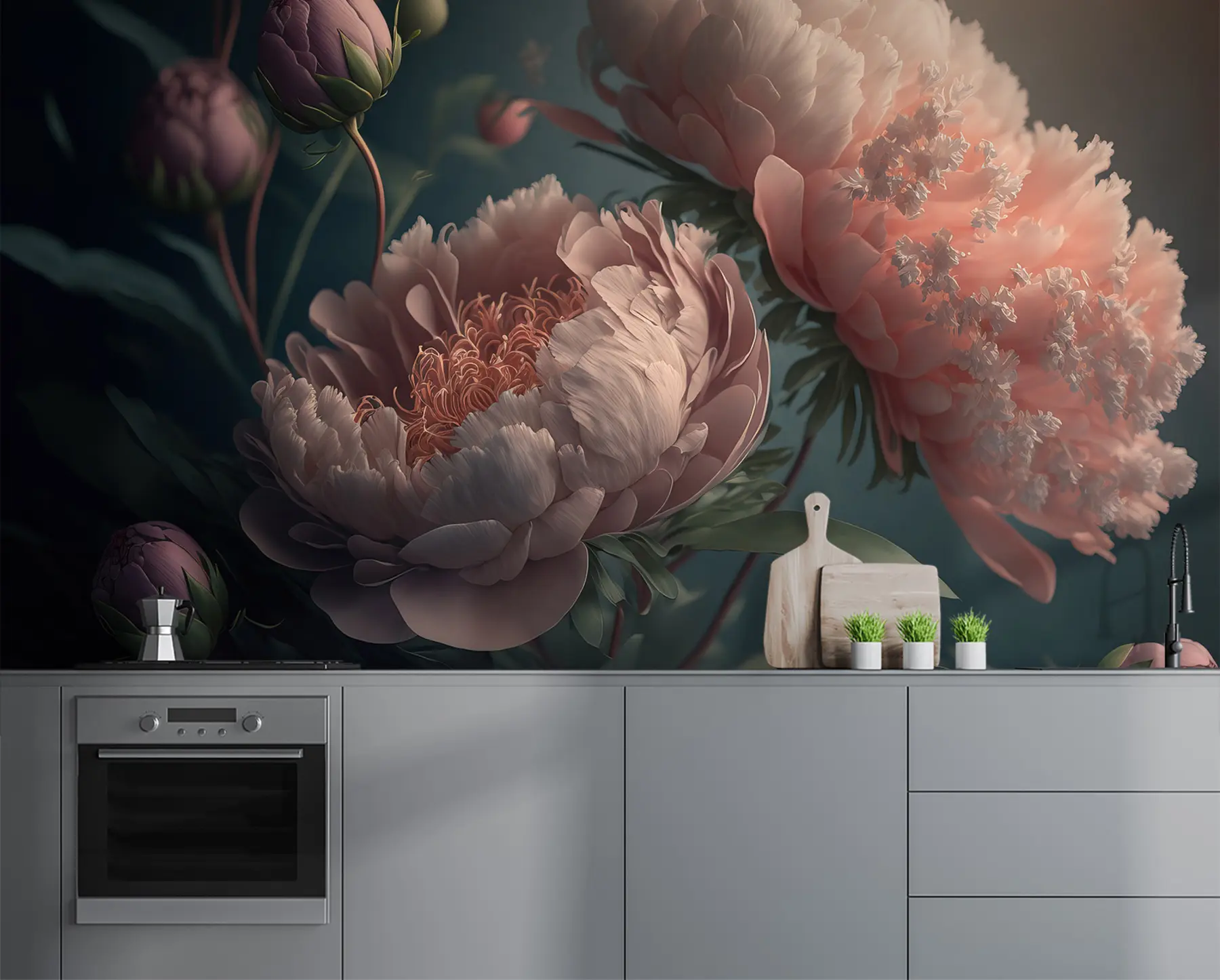 Шпалери Квіти сутінок u96633