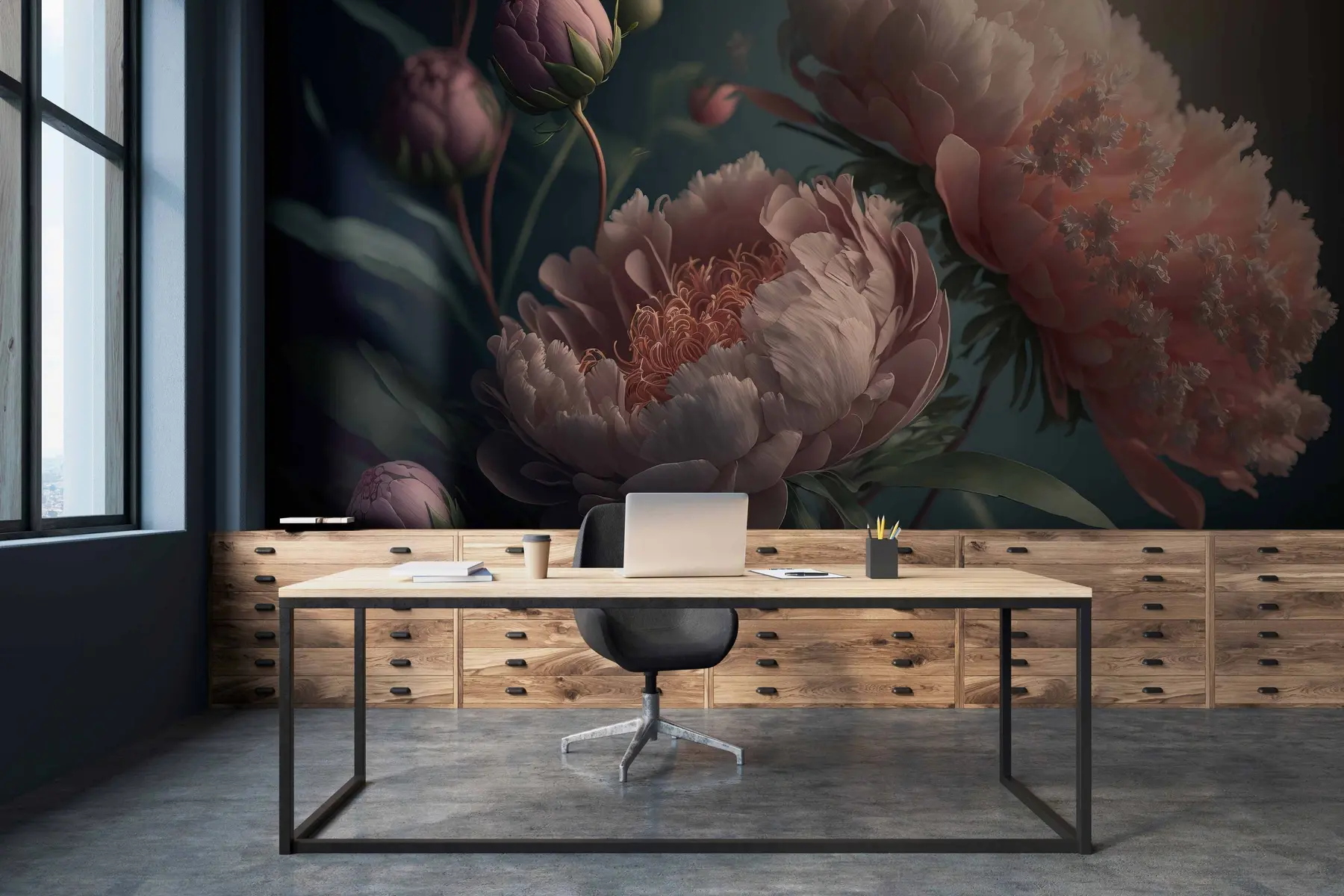 Шпалери Квіти сутінок u96633