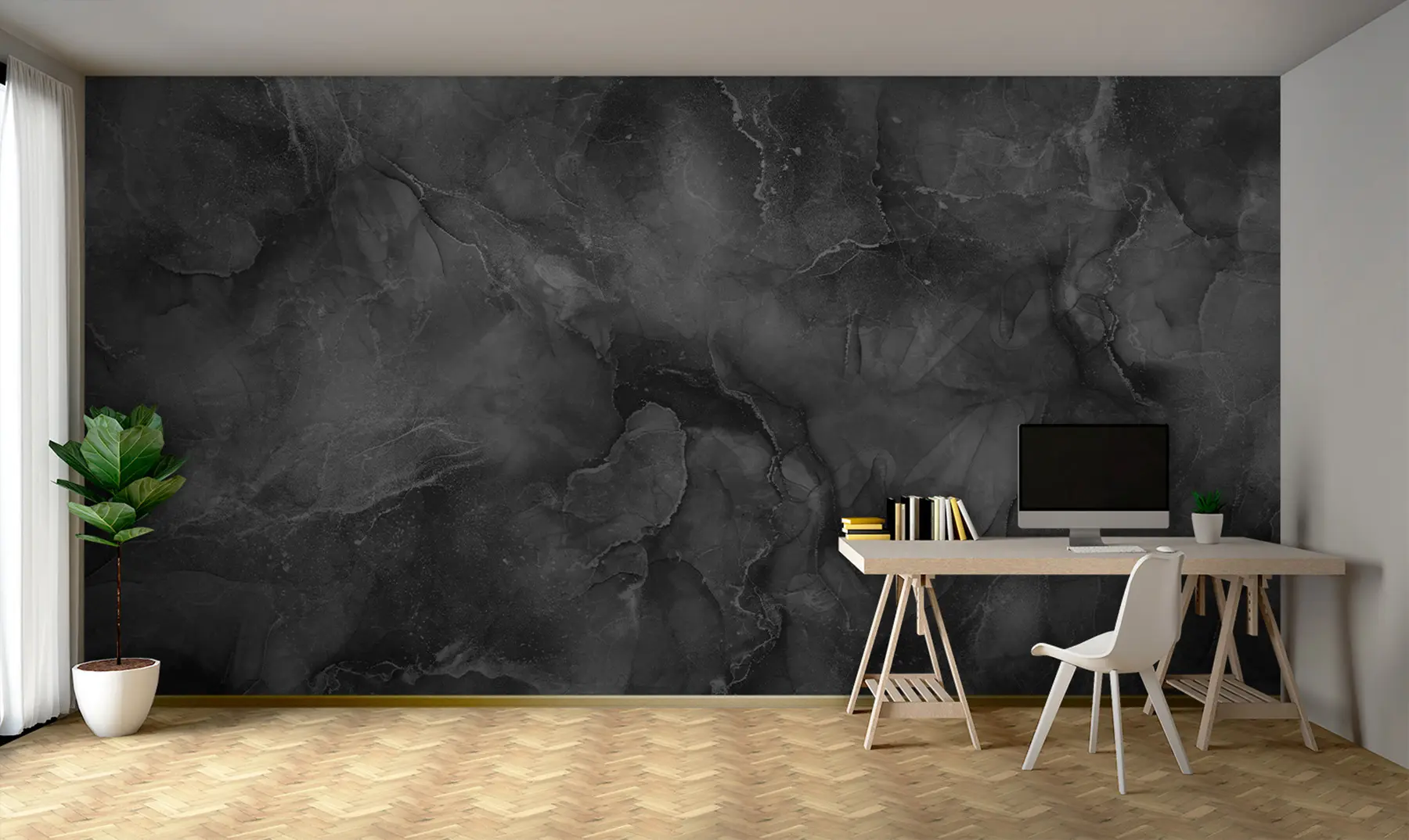 Шпалери сірий камінь u98415