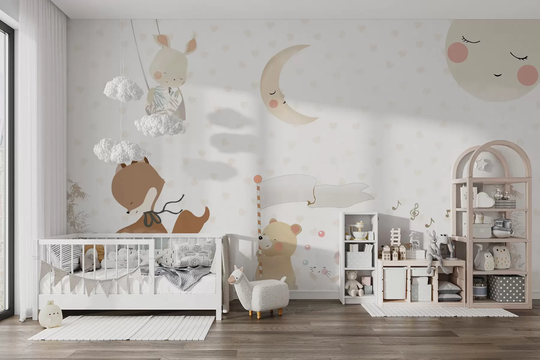 Шпалери Дизайн шпалер із милими тваринами u99000