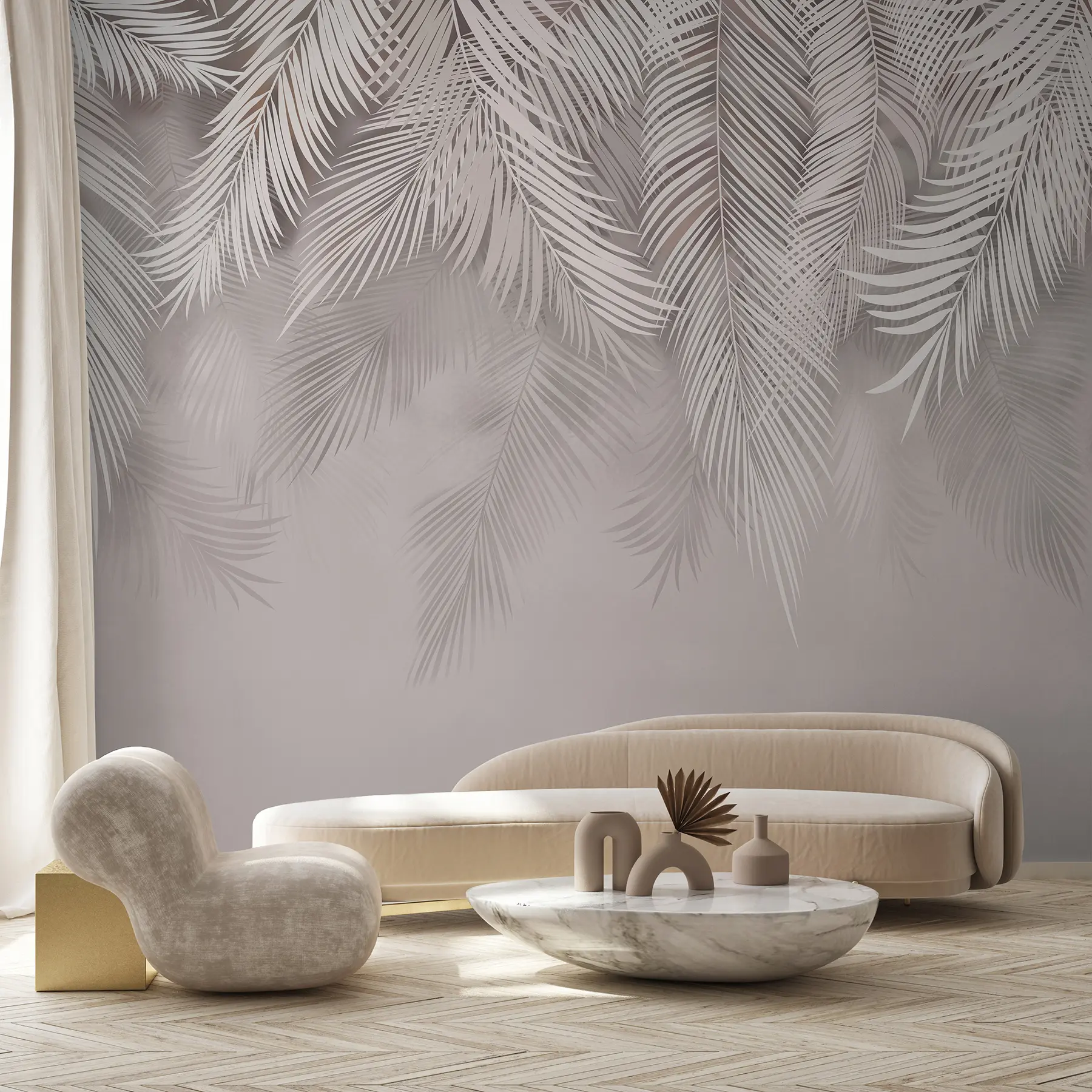 Шпалери Ніжне поникле листя u48556v5d1