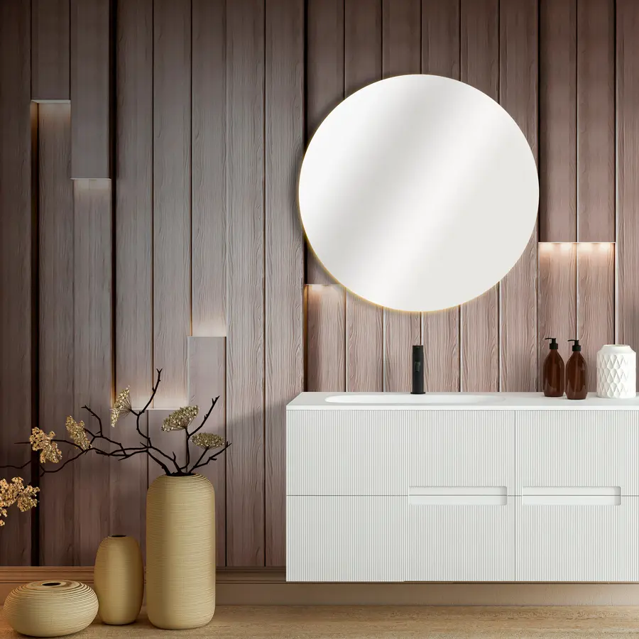 Шпалери Класичні дерев'яні панелі з підсвіткою 3D u99321